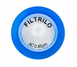 Filtro De Seringa Em Acetato Celulose Hidrofílico - 0,45 Um X 25 Mm - 100 Unid